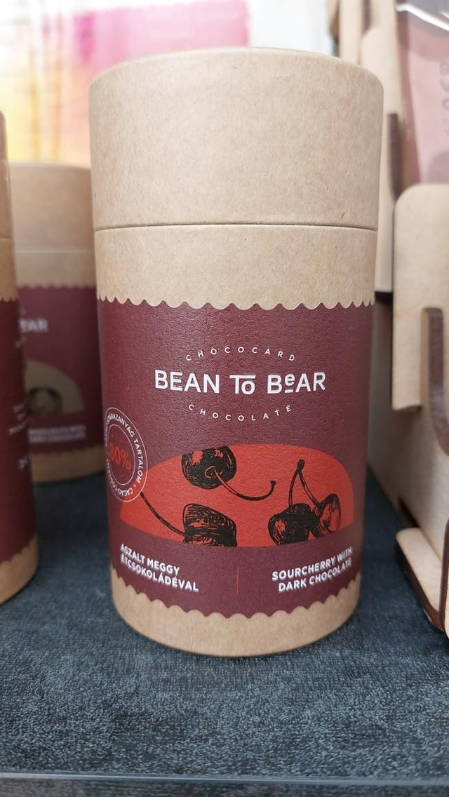 ChocoCard Dried Cherries in Tanzanian Dark Chocolate