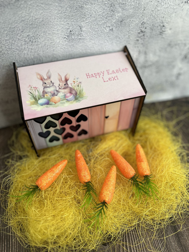 Personalised Easter bunny hutches