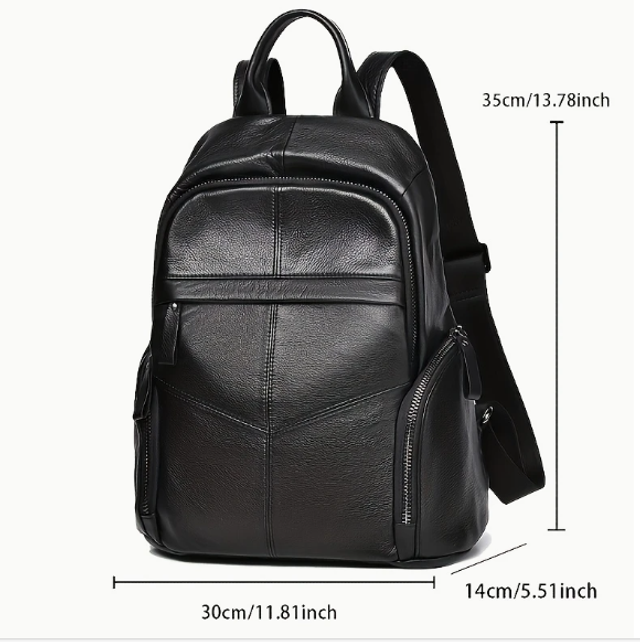 Sac à dos noir en cuir