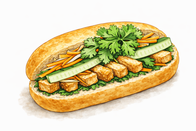Mini Banh Mi Dalat (Vegetarien)