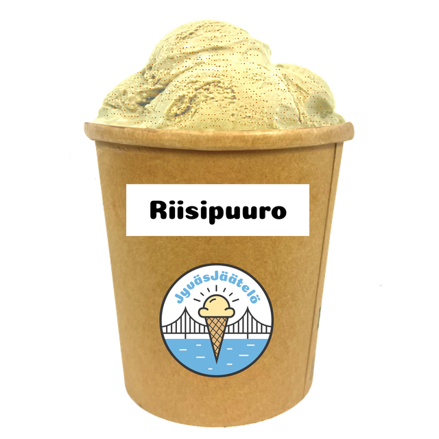 Riisipuurojäätelö (L) 480ml (4 Palloa)