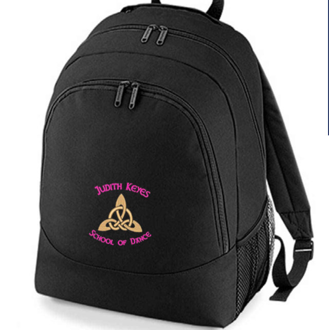 Personalised Irish Dancing Large Backpack in Black 