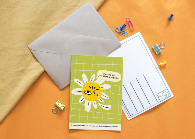 Carte Postale - Cherche pas je t&#039;aime