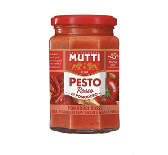 Mutti - Piros paradicsom pesto Grana padanoval 180g