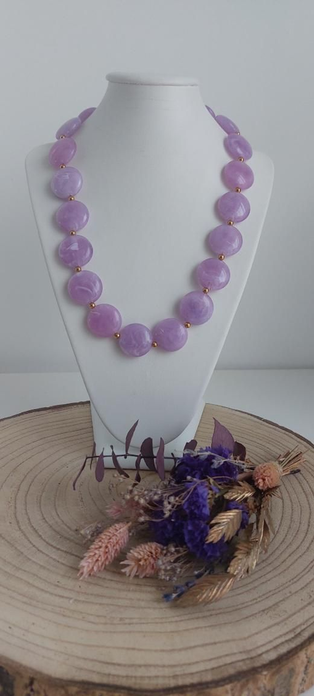 Collier Marcel lilas
