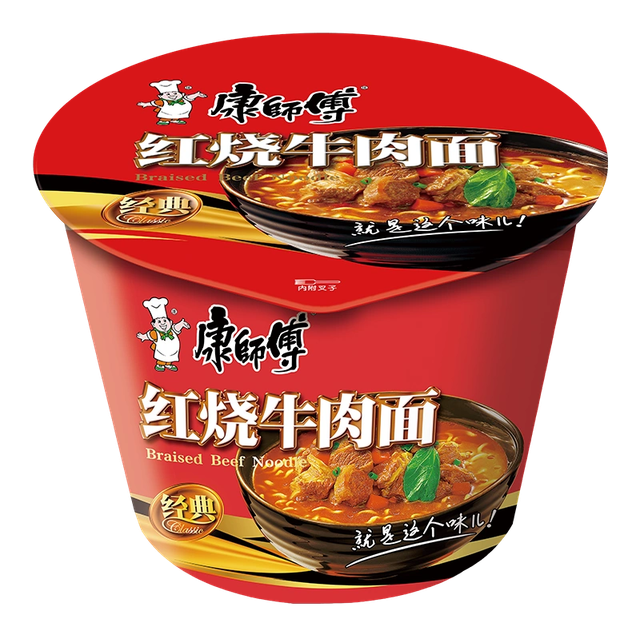  kang master noodles in piatto 康师傅方便面桶装