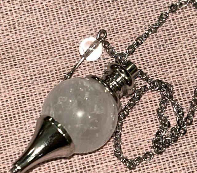 Pendule cristal de roche