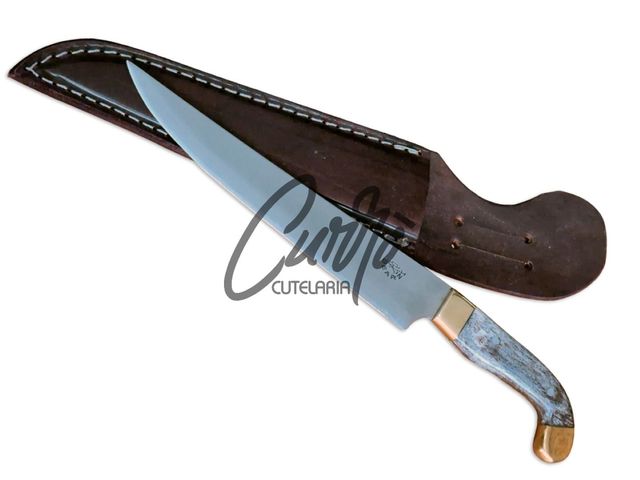 Faca Churrasco Bearzi Sorocabana 8 Pol Aço Inox Cabo Osso