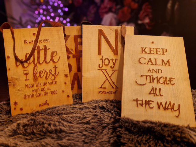 Steigerhout Kerstplank