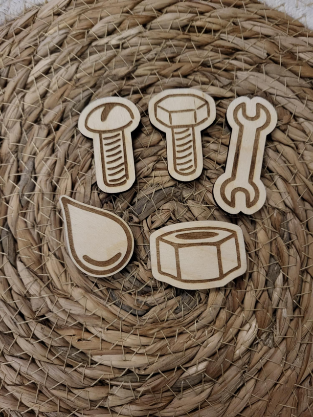 5 jetons robot du château 