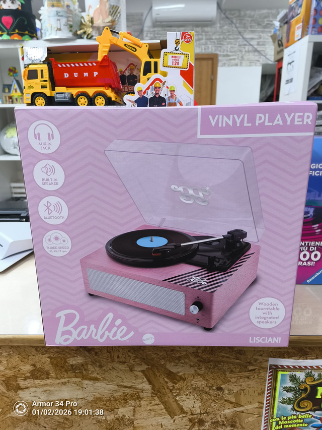 Barbie vinyl player
