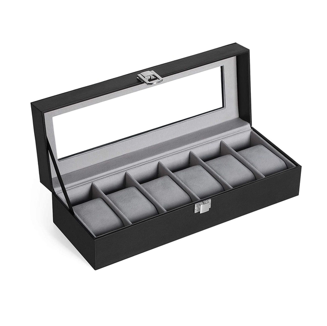 Klockförvaringsbox 6 pl.