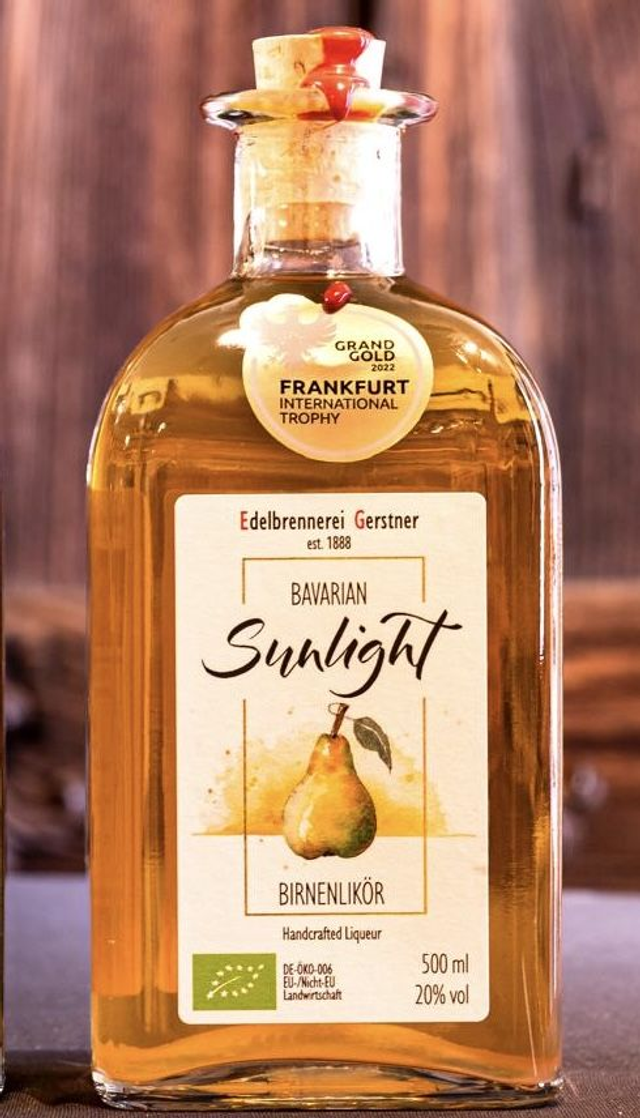 Bavarian Sunlight Bio Birnenlikör 20% vol. 0,5l