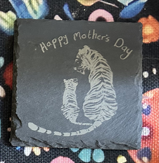 Happy Mothers Day slate coaster