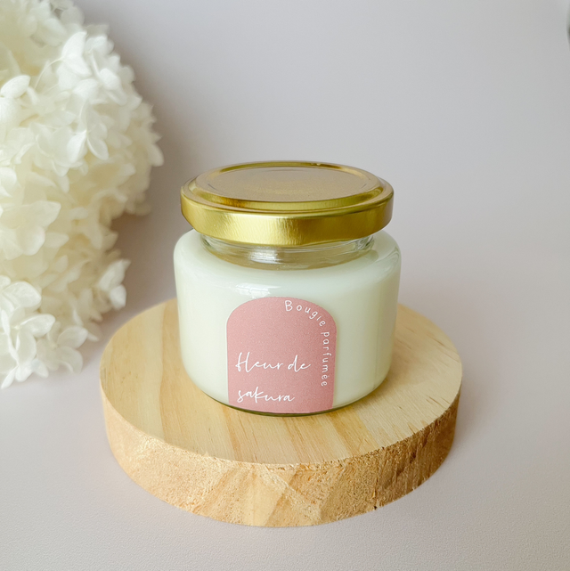 Bougie parfumée artisanale - Fleur de sakura
