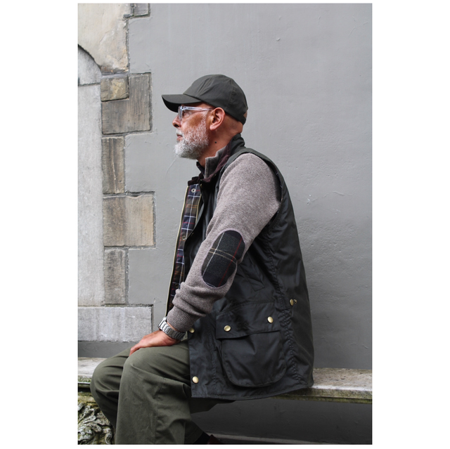 Barbour Holden Half Zip Military Marl 