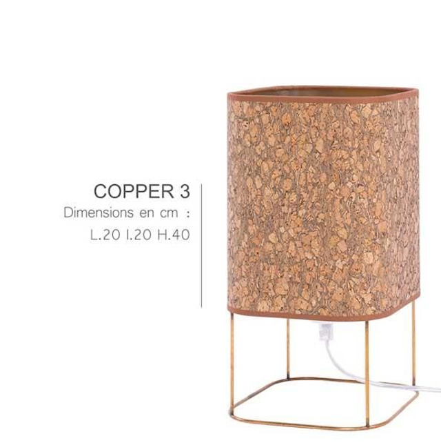 Lampe à poser Copper 3  Ligne SUR LE FIL