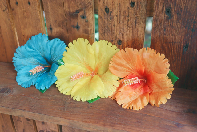 Hair flowers • Hibiscus bleu