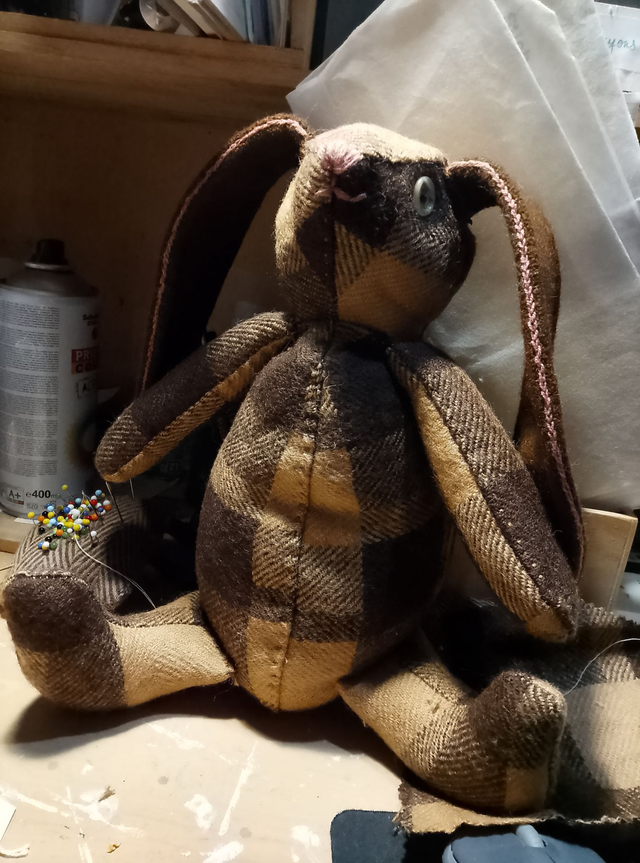 lapin doudou cousu main