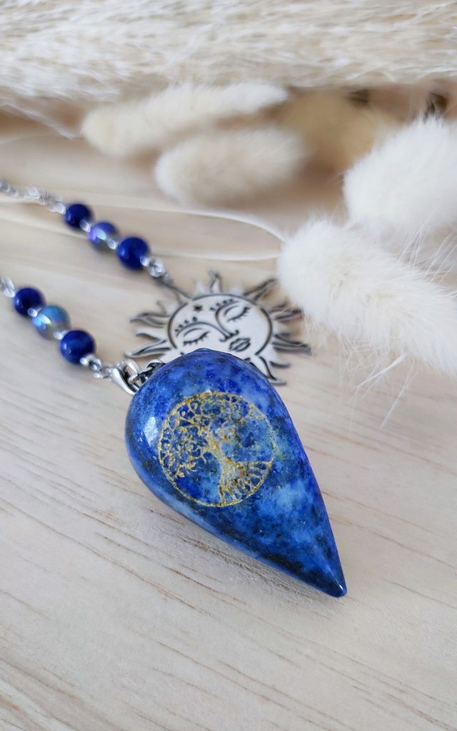 Pendule Divinatoire Arbre de vie Lapis lazuli