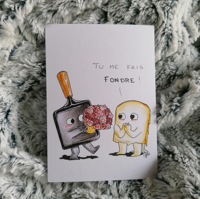 Carte postale Raclette