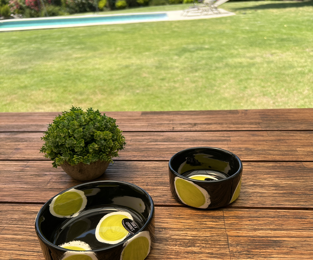 Cerámica Giraffe Lemon - Set 2 bowls S + M