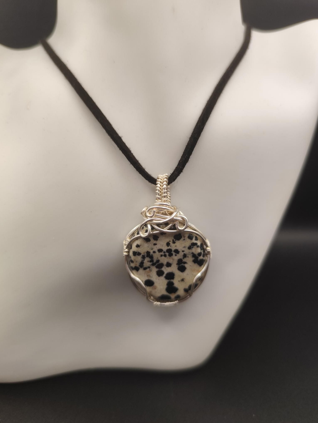 Dalmatian Jasper Pendant