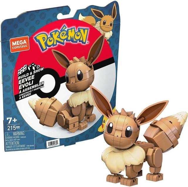 Mattel MEGA Pokémon Build &amp; Show Eevee Building Set - 215pcs
