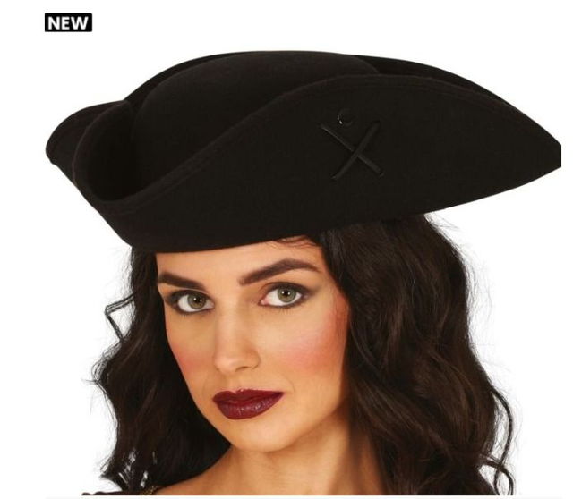 Carnevale ,  13613  CAPPELLO PIRATA IN FELTRO