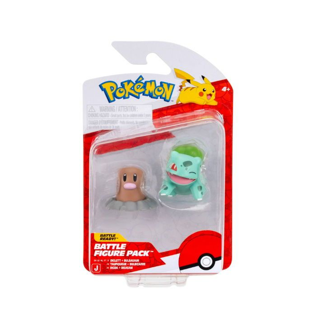 Pokémon Battle Figure Pack: Diglett + Bulbasaur