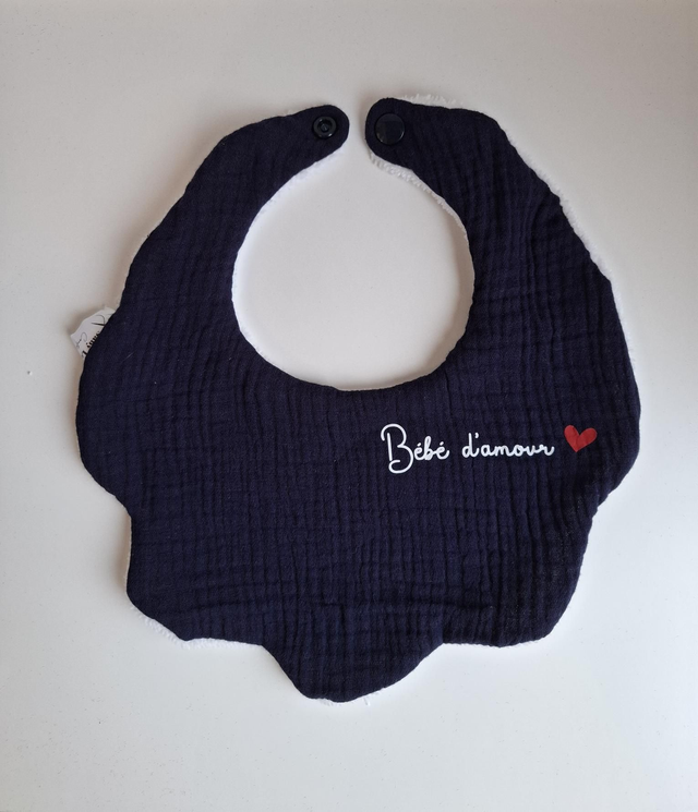 Bavoir nuage "bébé d'amour"