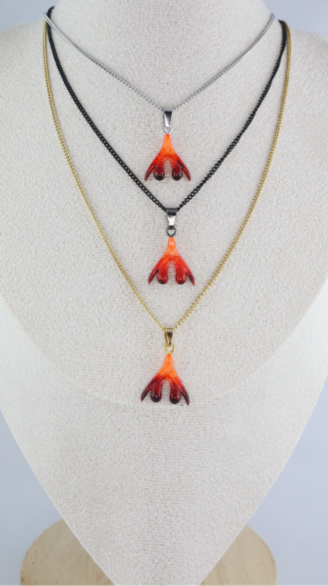 Burning Rage - Kette mit anatomisch korrektem Klitoris-Anhänger | handgefertigt in Wien