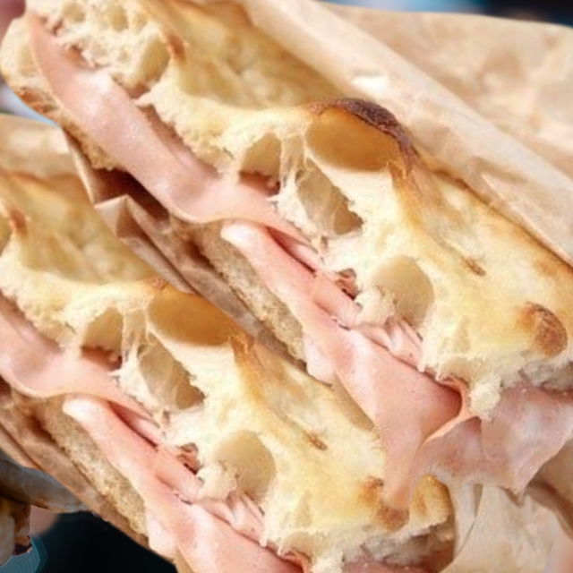 Pizza bianca mortadella