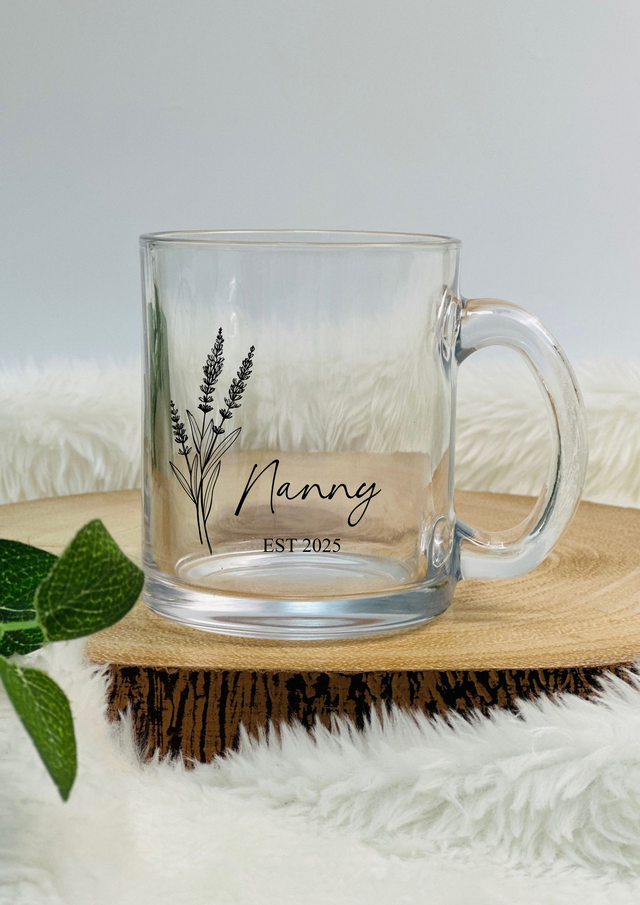 Personalised Mother's Day Glass mug
