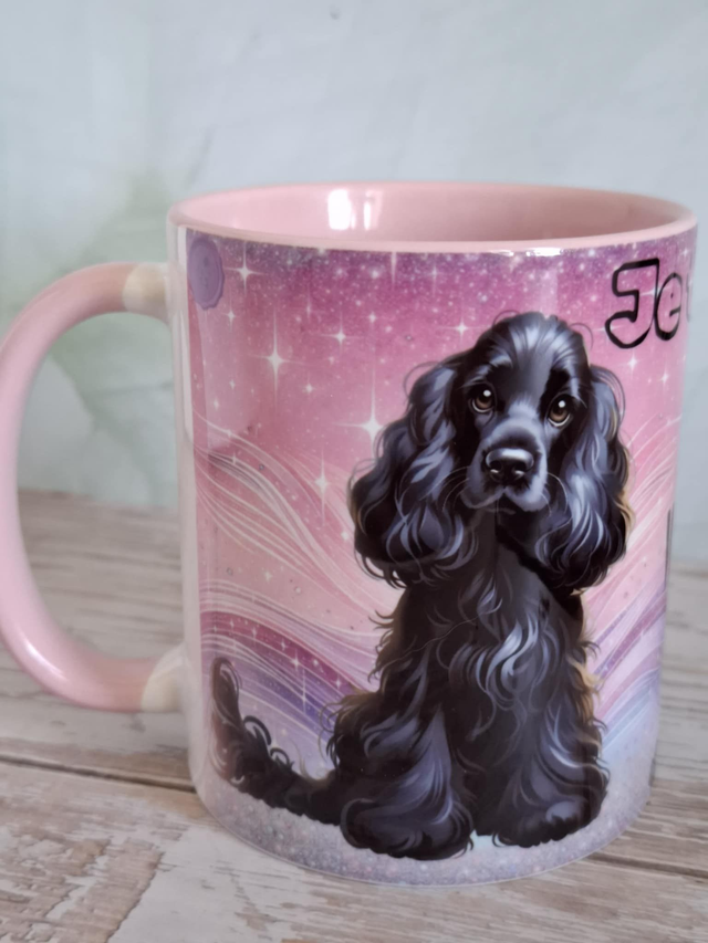 Mug rose cocker