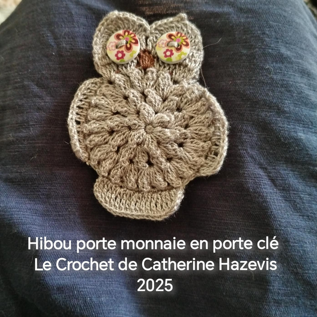 2025 Hibou porte monnaie en porte clé 