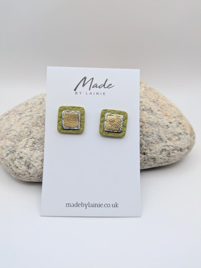 Mosaic Stud Earrings (1)