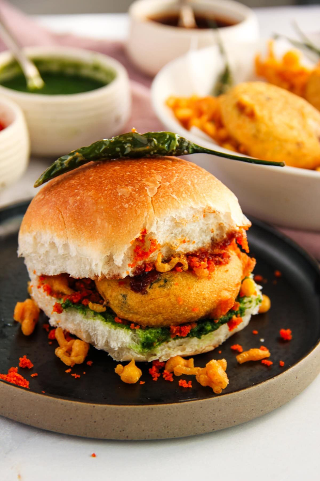 Vada Pav – Mumbai-Style Potato Fritter Burger