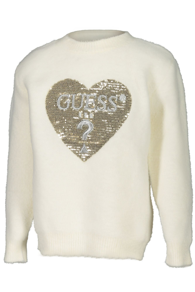 GUESS JEANS MAGLIONE BAMBINA BIANCO