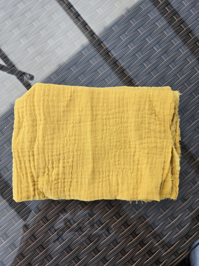 Double gaze moutarde 57 x 37 cm