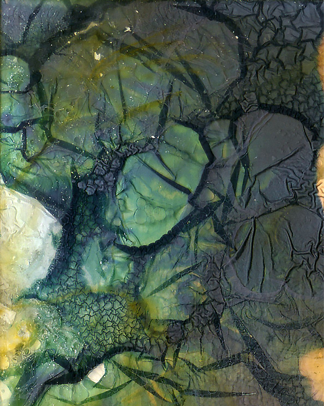 Abstract Polaroid Destruction Art - 5 x 4 inches