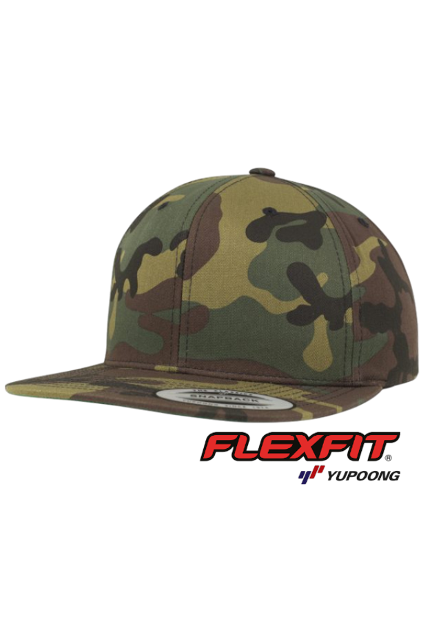 🧢 CASQUETTE FLEXFIT SNAPBACK CAMOU CUSTOM 3D COMPRIS*