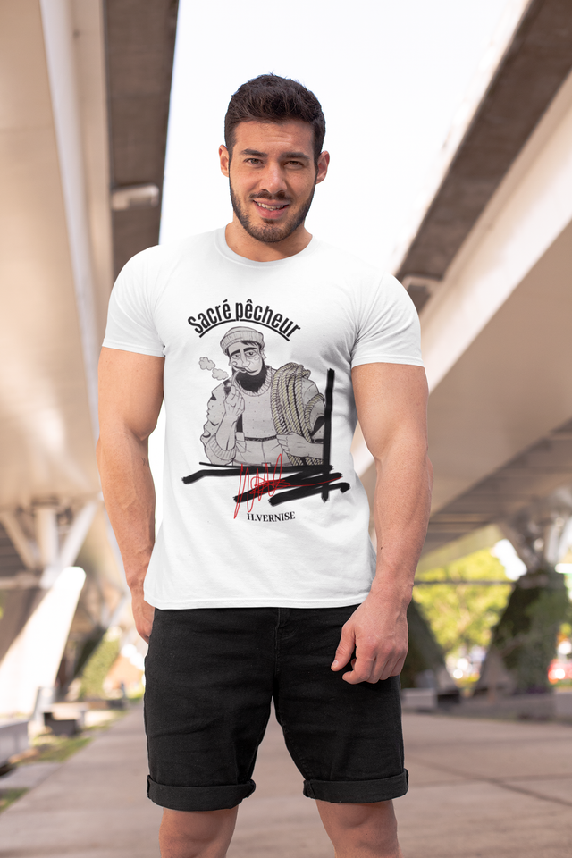 R. b.4 - T-shirt Homme - Sacré pêcheur