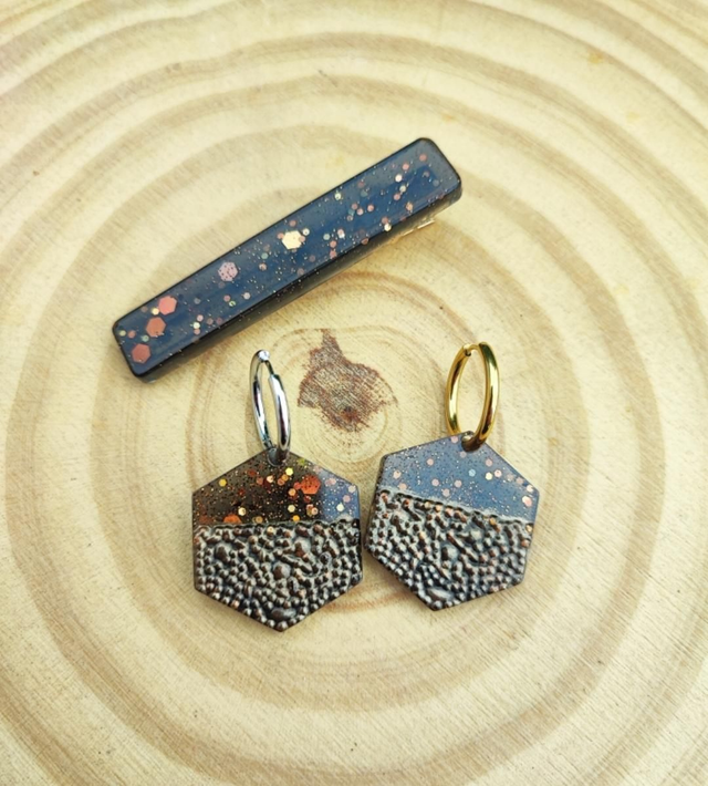 Box découverte - Barrette et Créoles interchangeables