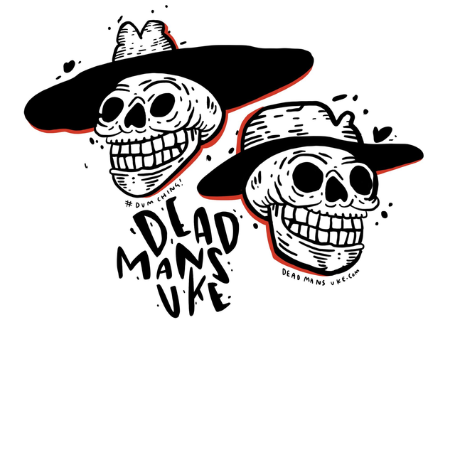DMU Twin Skulls Sticker