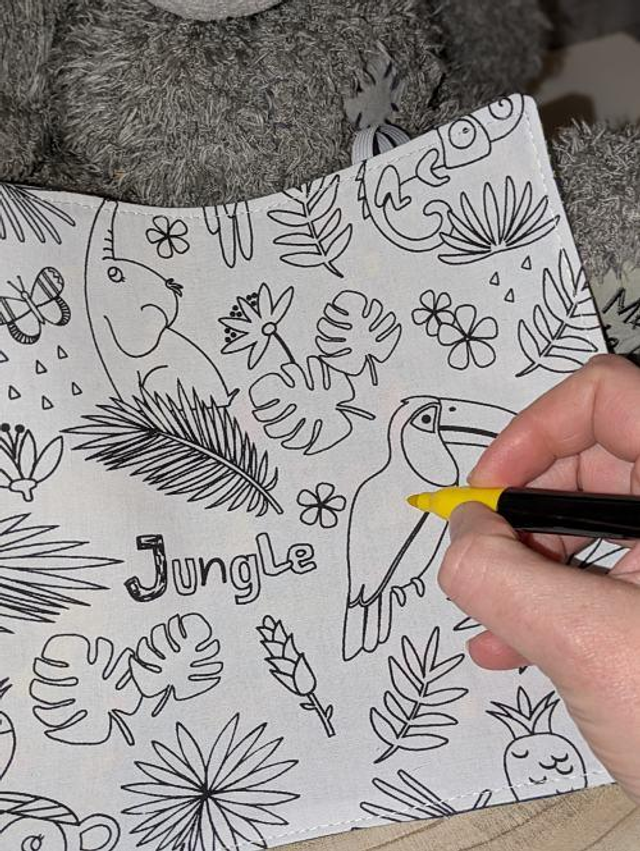 Feuille de coloriage lavable