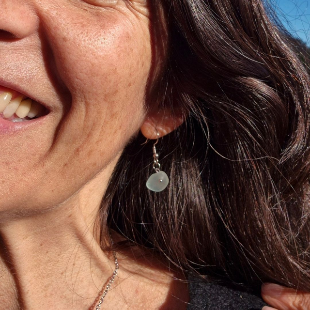 Boucles d'oreilles LAGUNA - Verre de mer - Ardore Marina, Calabre