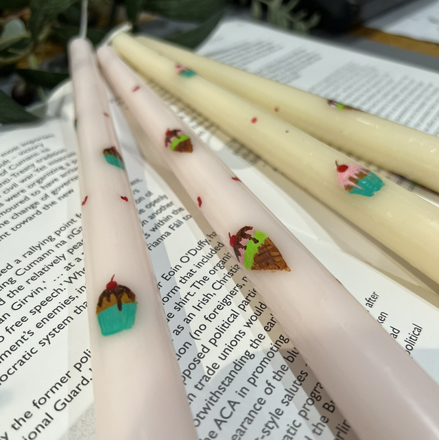 Hand painted dessert collection