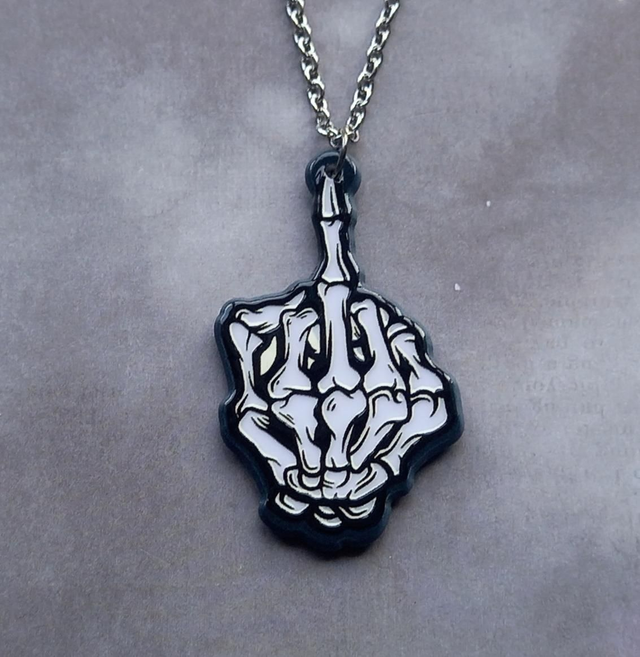 Bone Finger Necklace 