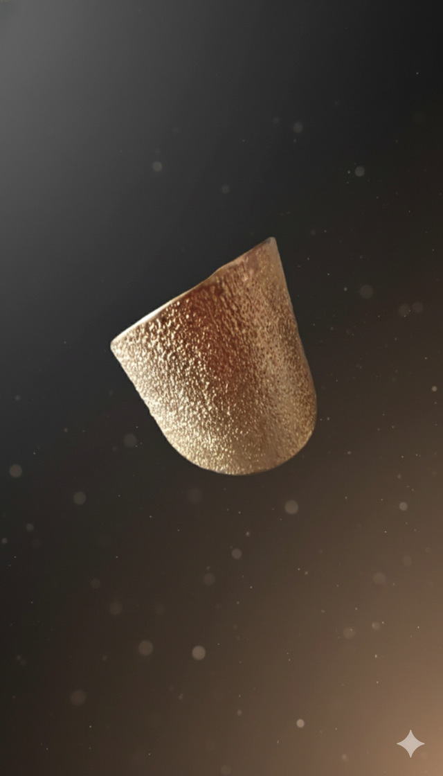 Bague T58 martelée dorée 